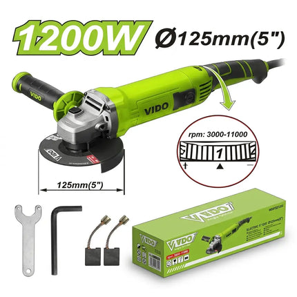 صاروخ قص 5" 1200 واط – جلخ من فيدو (WD010521200)