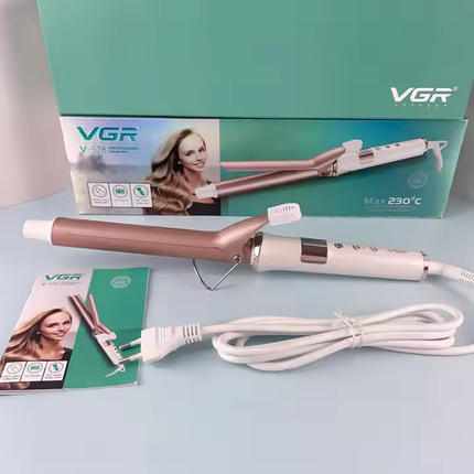فير عريض احترافي لـ تجعيد الشعر بـ درجة حرارة  230 درجة ماركة vgr