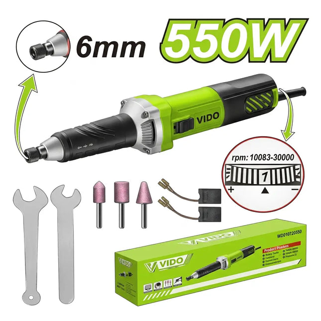 صاروخ مستقيم 5" 550 واط – جلخ من فيدو (WD010720550)