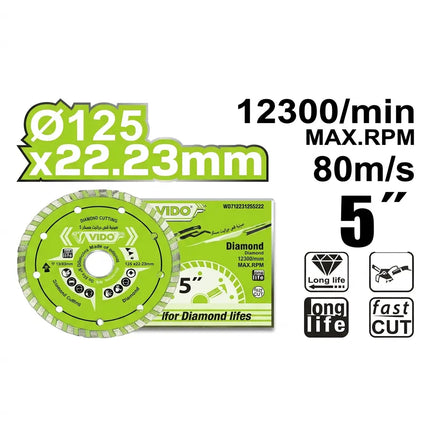 صنية قص جرانيت مسكر 5" من فيدو (WD71223125222)