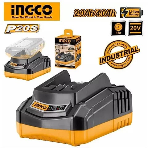 20V Lithium-Ion Battery Charger - Ingco