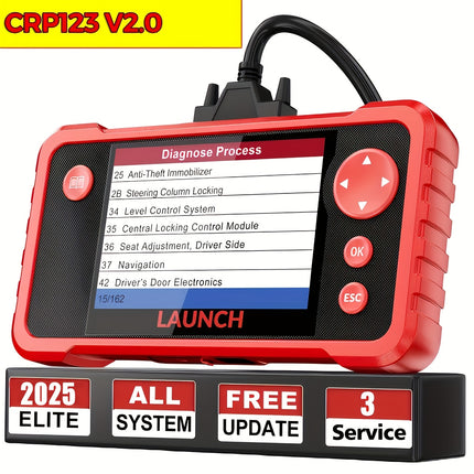 CRP123 V2.0 جهاز فحص السيارات ماسح ضوئي متعدد الأنظمة من لانش