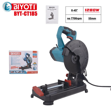 فيبر قص 7 أنش حديد 180 ملم 1280واط BYT CT185 - عمان هاردوير ستورز