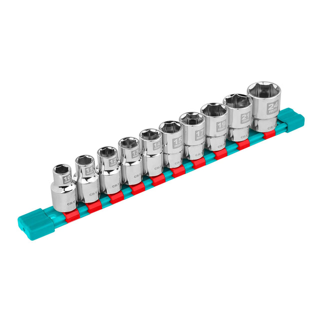 Total THT121101 10-piece 1/2 inch socket set 10-24 mm