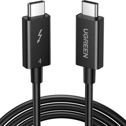 كابل Thunderbolt 4 من UGREEN [معتمد من Intel]، كابل شاحن USB C إلى USB C بقوة 100 وات مع شحن سريع / 30389
