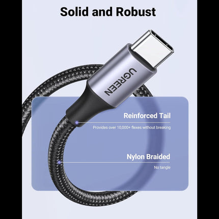 كابل شحن سريع يوغرين USB-A إلى USB-C (أسود) | US288