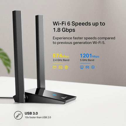TP-Link Archer TX20U Plus - AX1800 Dual Antennas High Gain Wireless USB Adapter