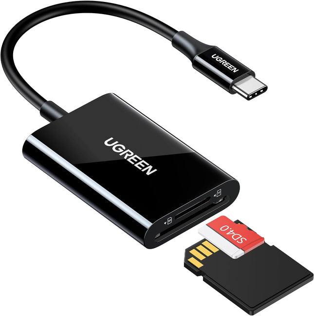 قارئ بطاقات UGREEN 2 في 1 USB-C SD/MicroSD متعدد الألوان/ CM265