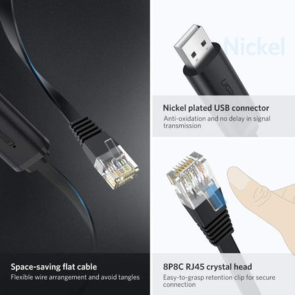 UGREEN USB to RJ45 Console Cable (1.5m-3m) | CM204