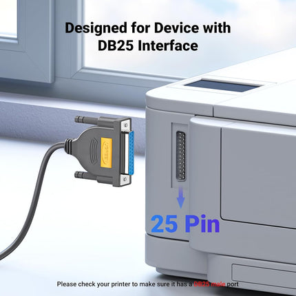 UGREEN USB to DB25 Parallel Printer Cable 2m | 20224