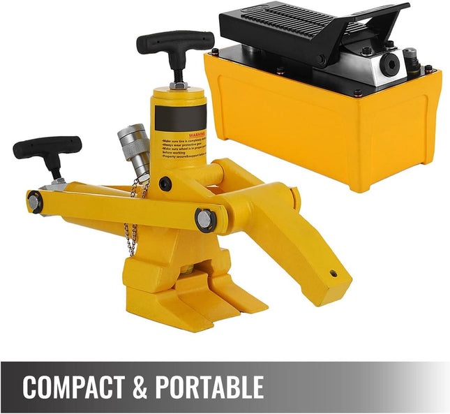 ماكينة تغيير بناشر هيدروليكية مع مضخة قدم