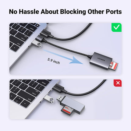 قارئ بطاقات USB SD 2 في 1 من UGREEN /80887