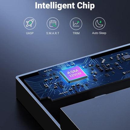 صندوق قرص صلب UGREEN USB 3.0 مقاس 3.5 بوصة، قابس أوروبي | 50422