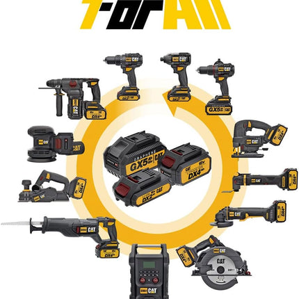 DX7020 درل بوكس 700 نيوتن 1/2 انش  18 فولت مع بطاريتين 4 امبير كتربلر