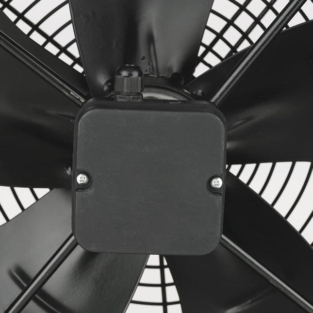 مروحة اسود دائري 24"  – 3فاز (لون أسود)