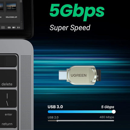 قارئ بطاقات USB من النوع C إلى TF من Ugreen / 80124