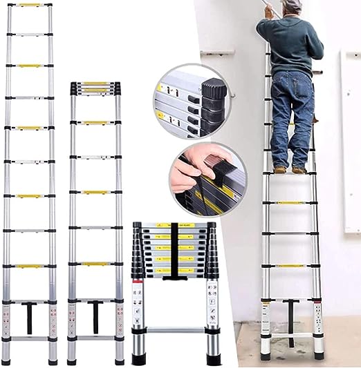 سلم تلسكوب قابل لتمدد 3 متر 8 درجات