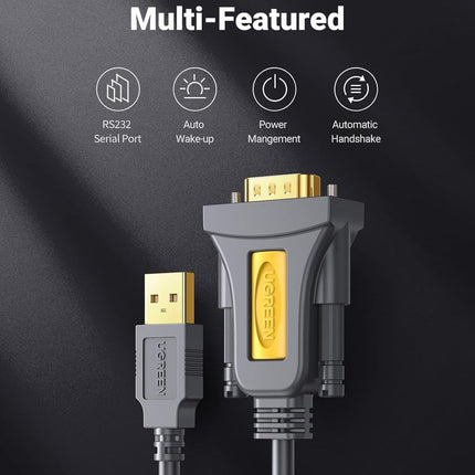 UGREEN USB to DB9 RS-232 Adapter Cable | CR104