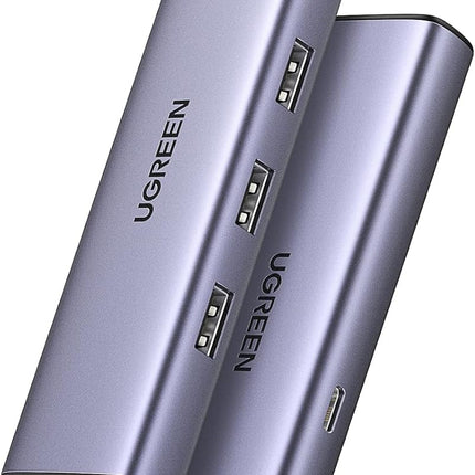 15598 / UGREEN USB-C إلى 3xUSB 3.0 A + HDMI 4K@30Hz + RJ45 Gigabit + PD محول متعدد الوظائف