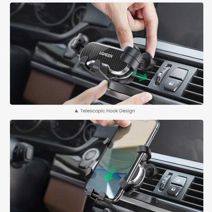 UGREEN Car Phone Holder, Retractable, Air Vent Mount, with Hook /80871