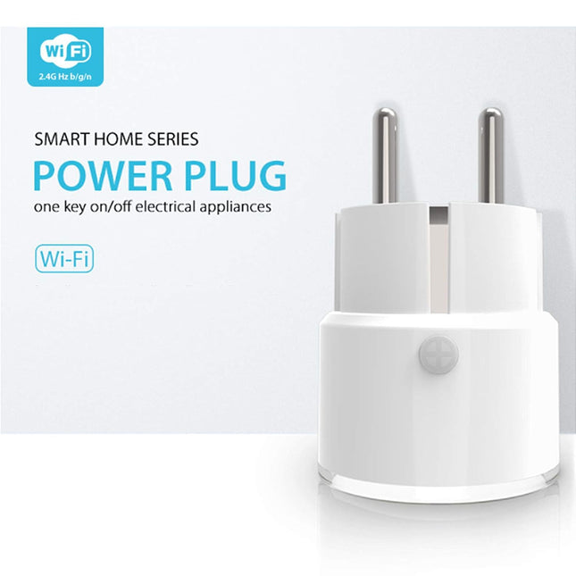 Smart Tuya Wi-Fi Socket with Power Monitoring, 16A Capacity