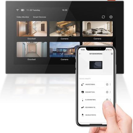 شاشة EZVIZ اللاسلكية تعمل باللمس للأجهزة الداخلية / SD7