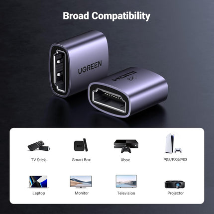 محول يوجرين HDMI 8K أنثى إلى أنثى، قطعة واحدة / 90592