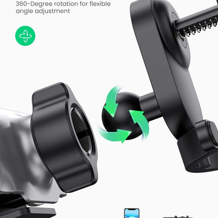 UGREEN Car Phone Holder, Retractable, Air Vent Mount, with Hook /80871