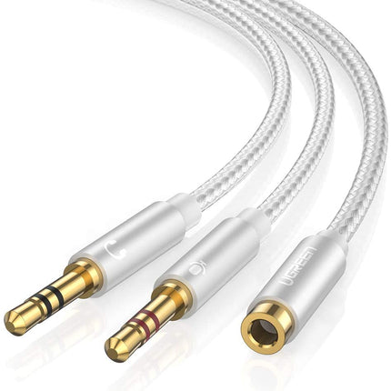كابل موزع صوت من يوجرين 3.5 مم أنثى إلى 2 3.5 مم ذكر ABS Case /AV140