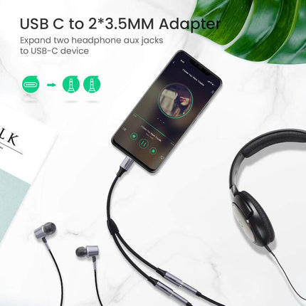 كابل صوت UGREEN من النوع C USB إلى 3.5 ملم أنثى / 30732
