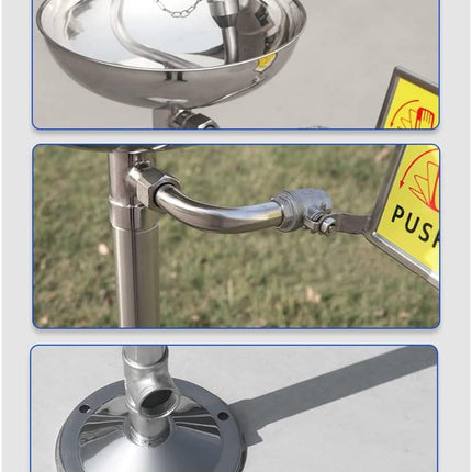 Stainless steel eyewash machine