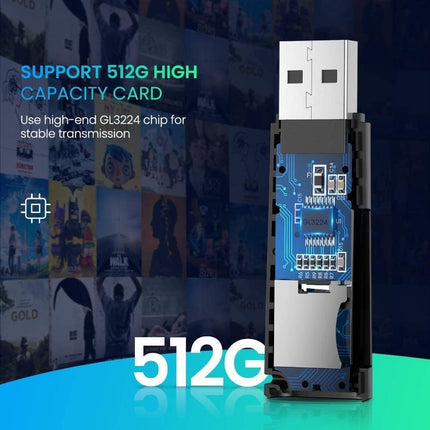 Ugreen USB 3.0 Multi-Function Card Reader (MicroSD/SD Memory Card) /60722