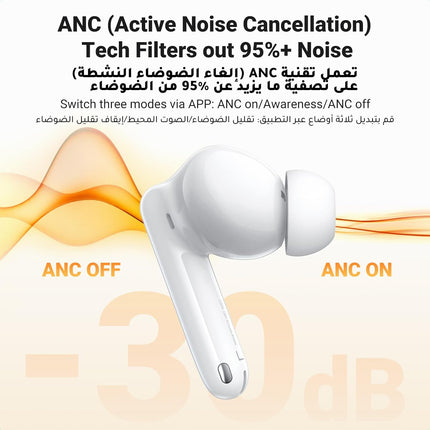 UGREEN HiTune T3 Pro Wireless Earbuds - White / 35725