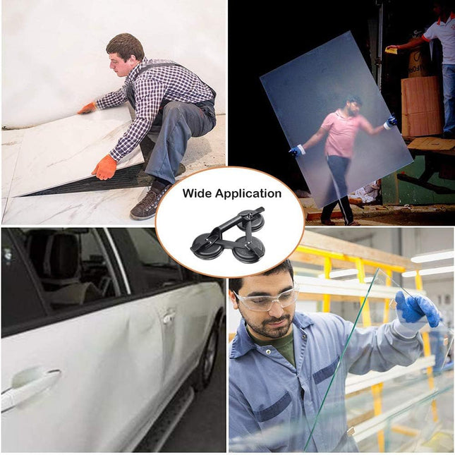 شفاطة زجاج ثلاثية حمالة زجاج ستانلس