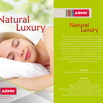لحاف Natural Luxury من ARMN حجم مزدوج