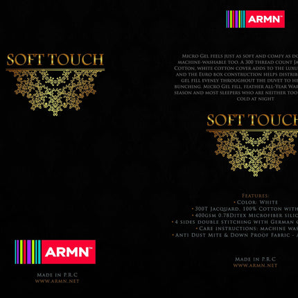 لحاف كوين بتصميم ARMN Soft Touch