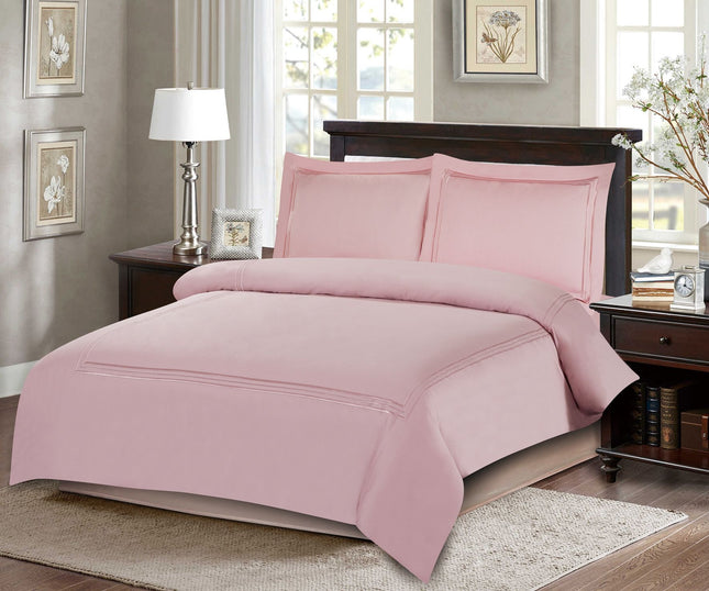 طقم بيت لحاف بدون حشوة متوسط 4 قطع من ARMN Naturesoft - زهري