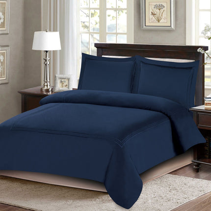 طقم بيت لحاف بدون حشوة مجوز كبير 4 قطع من ARMN Naturesoft - كحلي