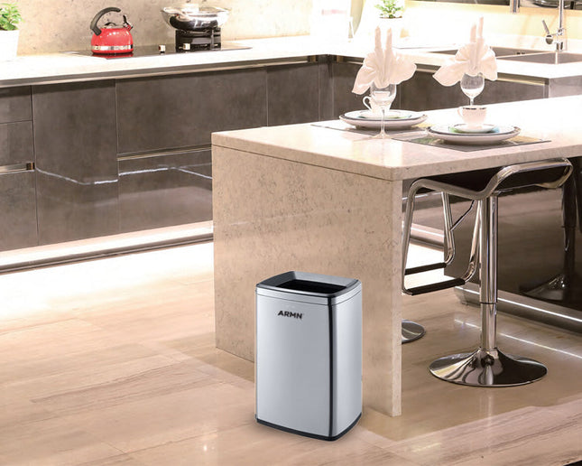سلة قمامة سعة 20 لتر من ARMN Tramontina - فضي