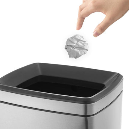 سلة قمامة سعة 30 لتر من ARMN Tramontina - فضي