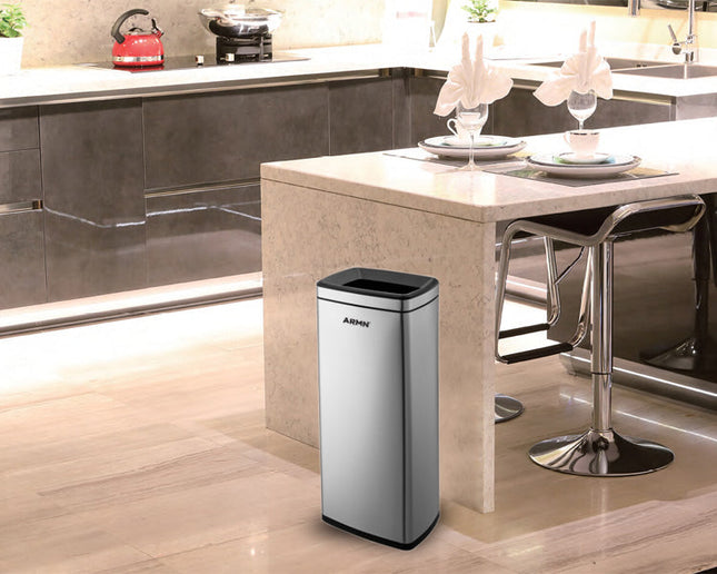 سلة قمامة سعة 30 لتر من ARMN Tramontina - فضي