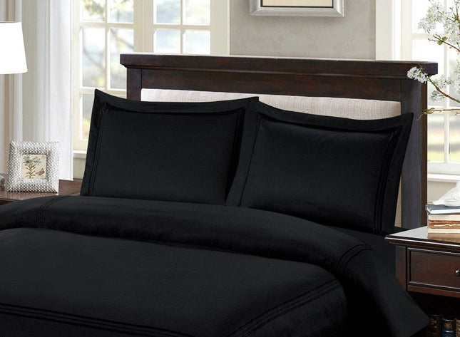 طقم وجوه مخدات 70*70سم قطعتين من ARMN Naturesoft - أسود