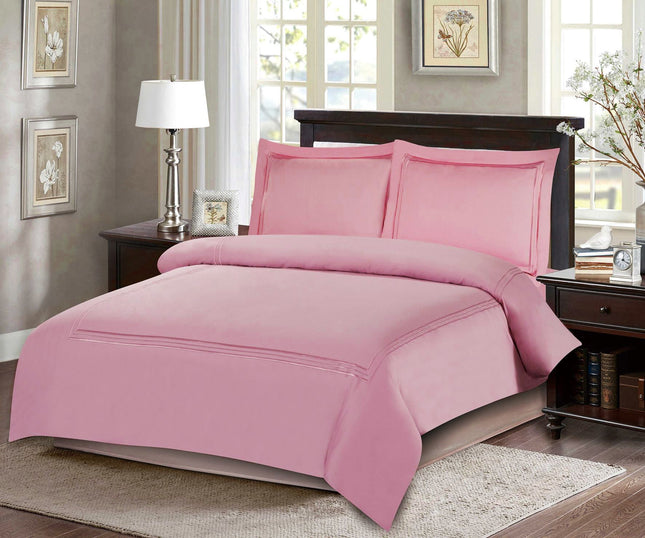 طقم بيت لحاف بدون حشوة كوين 4 قطع من ARMN Naturesoft - زهري