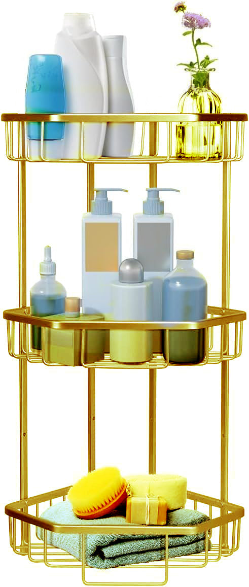 ستاند زاوية بـ3 رفوف ألمنيوم من ARMN Space - ذهبي