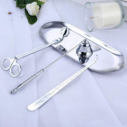 طقم للعناية بالشمع من ARMN Moments - فضي