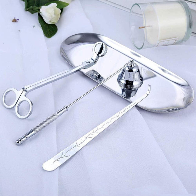 طقم للعناية بالشمع من ARMN Moments - فضي