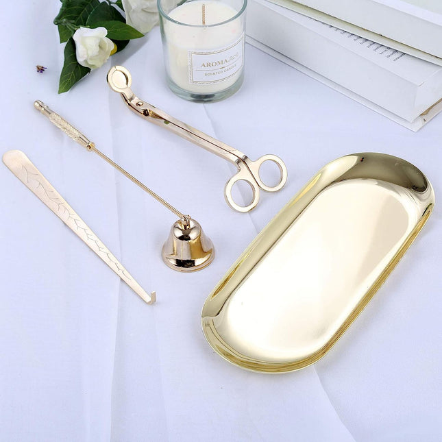 طقم للعناية بالشمع من ARMN Moments - ذهبي