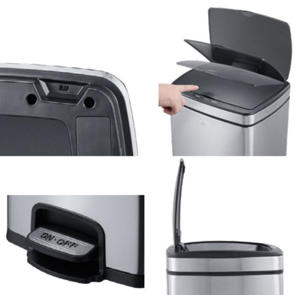 سلة قمامة بحساس سعة 15 لتر من ARMN Tramontina - أسود