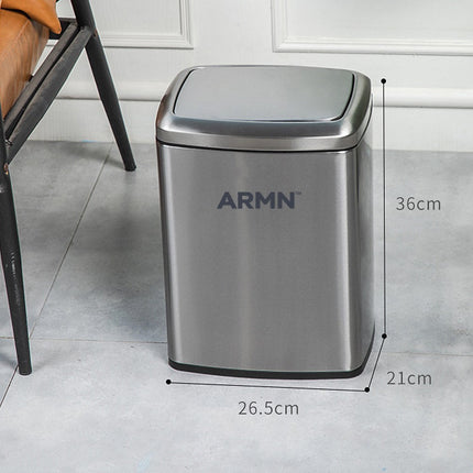 سلة قمامة سعة 12 لتر من ARMN Tramontina - فضي