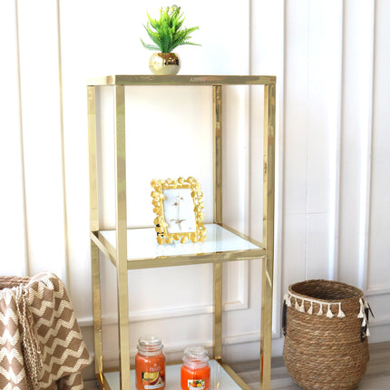 ستاند بـ3 رفوف 45*45 سم من ARMN Milton - ذهبي